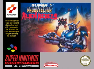 Super Probotector - Alien Rebels (Europe) (Sample) box cover front